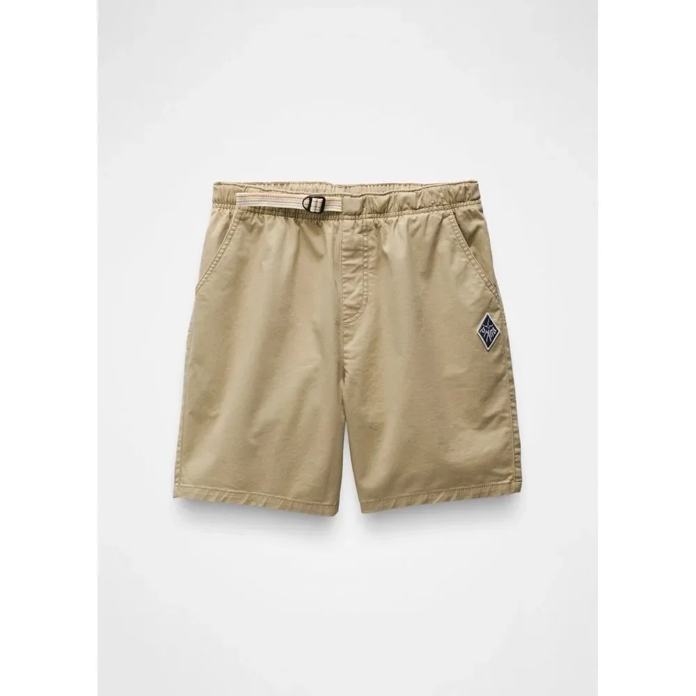 prAna Mojave Shorts Mens XS‎ Brown Belted Elastic Waist Cliffside